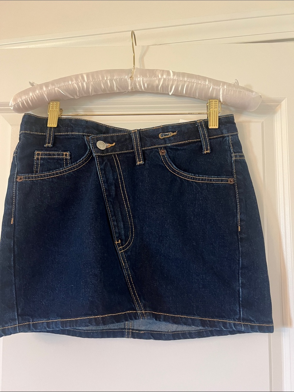 Zara Dark Blue Denim Mini Skirt